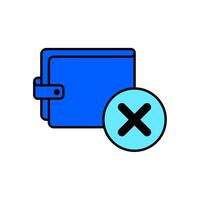 Icon a delete, isolated against a clean background vector