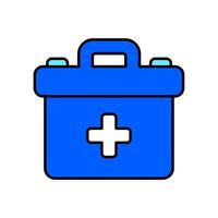 Icon a first aid, isolated against a clean background vector