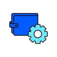 Icon a setting, isolated against a clean background vector