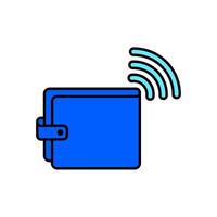 Icon a e-wallet, isolated against a clean background vector
