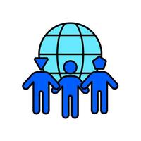 Icon a diversity, isolated against a clean background vector