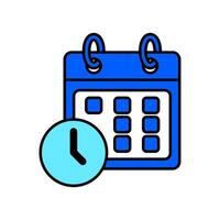 Icon a schedule, isolated against a clean background vector