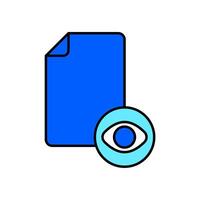 Icon a view file vector