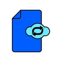 Icon a sync file vector