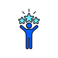 Icon a confidence, isolated against a clean background vector