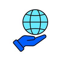 Icon a responsibility, isolated against a clean background vector