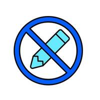 Icon a no writing, isolated against a clean background vector