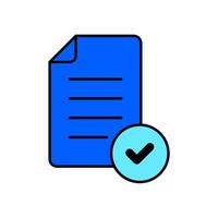 Icon a file, isolated against a clean background. vector