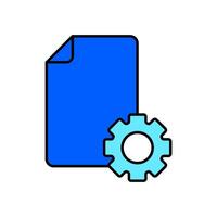 Icon a settings, isolated against a clean background vector
