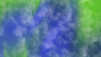 Cloudlike swirls of blue green and white abstract background. Suitable for backgrounds, graphic design projects, and artistic presentations. video