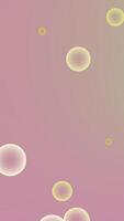 Contains white and yellow circles on a pink background. Perfect for vibrant and playful design projects, such as invitations and social media graphics. video
