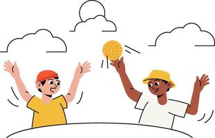 Laughing Over Local Birthday Games Illustration for web, app, infographic, etc vector