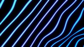 azul e roxa ondulado tremendo linha dentro vibrante abstrato desatado ciclo animação video