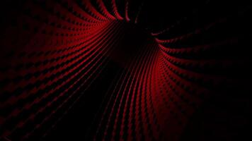 Endless Dark Red Cubic Tunnel with Seamless Motion in Futuristic Loop Animation video