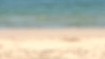 Blurred Background ocean beach, Defocused beach wave. video