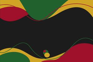 Abstract Kwanzaa Colors Background with Wavy Lines and Circles for Presentation video