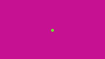 Growing Green Dot on Blue Background Dynamic Animation video