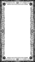 black doodle frame with white background animation video