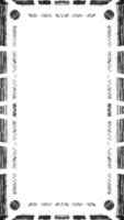 doodel animation of black frame with white background video