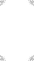 black edge on white background animation video