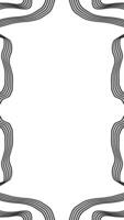 black lines border with background video