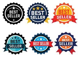 Best seller badges vector