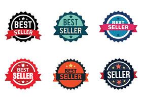 Best seller badges set illustration vector