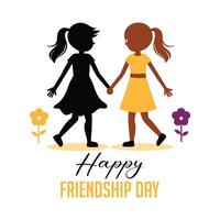 A Celebrating Friendship Day vector