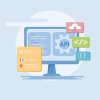 How to create a web application with api vector