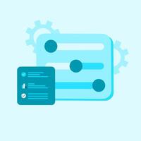 Landing page settings, icons can be used on the landing page. vector