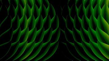 Stylized green leaves on a dark background with subtle lighting create a dramatic, elegant look perfect for high-end, eco-conscious, or mysterious design themes vector