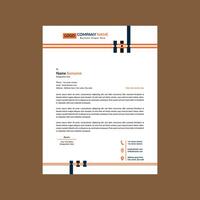 Modern Letterhead Design. Trendy Template Display for Promotion. vector