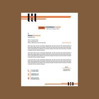 Modern Letterhead Design. Classic Layout Display for Promotion. vector