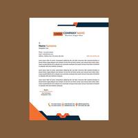 Modern Letterhead Design. Innovative Template Display for Promotion. vector