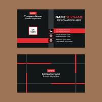 Modern Business Card Layout. Artistic Template Display for Promotional Campaign. vector