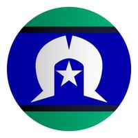 Torres Strait Islander national flag badge vector
