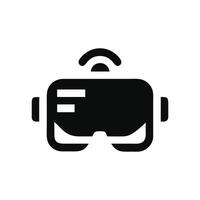 An illustration of a VR headset icon in .eps format. vector