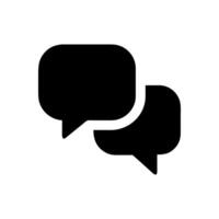 Overlapping speech bubbles icon design art vector