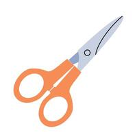 Isolated scissors symbol. Scissors for cutting paper, scissoring, shear concept. Kid scissors sign. vector