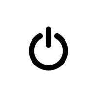start power button icon , on and off vector