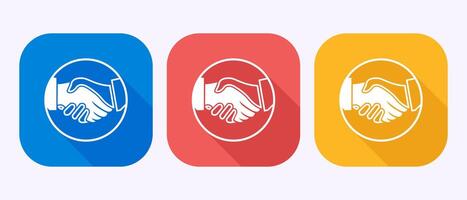 Agreement icon design illustration, Agreement sign in shadow button design vector