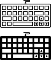 Keyboard Icons. Black And White Illustrations. Device Used To Enter Information Into A Computer. Gadget, Technology. Concept Devices vector