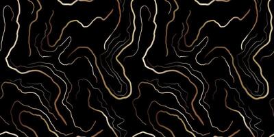 modern elegant seamless marble pattern noble gold black colors background for web design decor abstract wavy lines vector