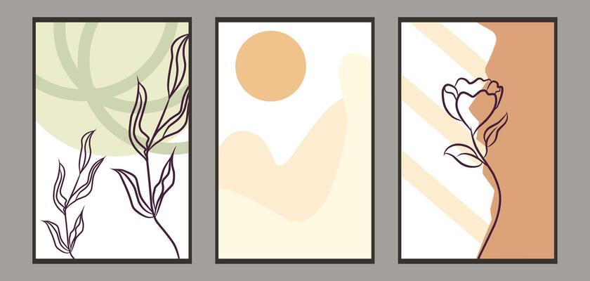 Abstract geometric natural
