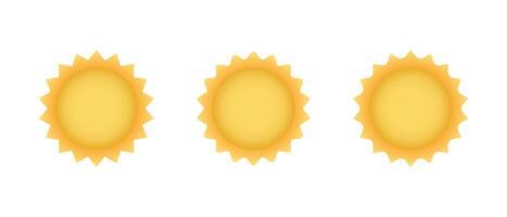 Sun, sunburst icon in gradient style. Starburst color sign symbol vector