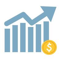Financial graph background - abstract stock market charts on financial data view vector