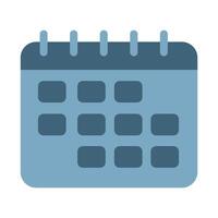 Calendar with nine square icon vector