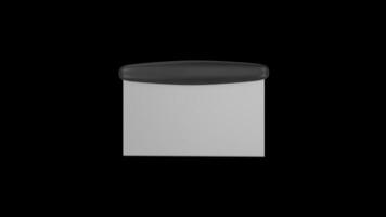 Bench Scraper and Chopper Rotating on a Transparent Background. Seamless Loop. 4K video