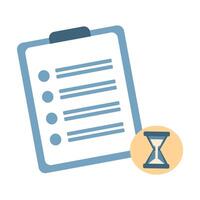Pending document report. Suitable for business, finance, and office content illustration vector