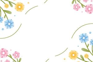 Spring background flower vector